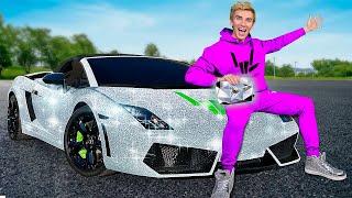 My NEW Diamond Lamborghini reveal [upl. by Mose]