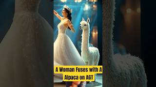 A Woman Fuses with Alpaca on AGT dance talent viralvideo talent agt britaingottalent alpaca [upl. by Ahteral]