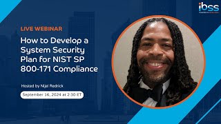 How to Develop a System Security Plan for NIST SP 800171 Compliance [upl. by Duster]