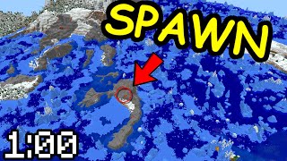 Awful Spawn  1 Minute of Minecraft Hardcore every Day [upl. by Jammie]