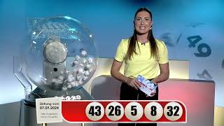 LOTTO 6aus49Gewinnzahlen von Samstag 07092024 [upl. by Ailad]