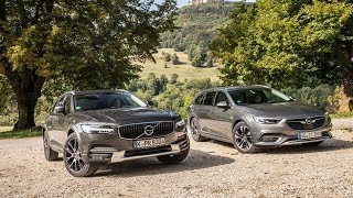 2018 Opel Insignia Country Tourer vs 2018 Volvo V90 Cross Country [upl. by Vivle]