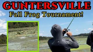 Fall Bass Fishing GUNTERSVILLE Frog Tournament [upl. by Adnarram]