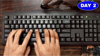 Learn English Typing in 10 Days  Day 2  Free Typing Lessons  Touch Typing Course Tech Avi [upl. by Rye656]