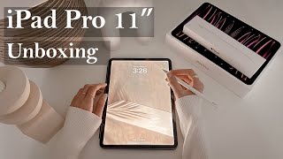 iPad Pro 2022 11quot M2 Unboxing and Setup  Accessories [upl. by Graff]