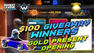 Opening 50 Levels  2 CRAZY GAMES Rocket League  100 GIVEAWAY WINNERS  Giveaway announcement [upl. by Ellainad]