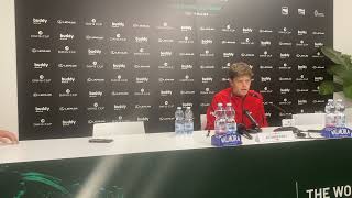 Davis Cup Blockx “I tried to enjoy every second of the match” [upl. by Rebmik]