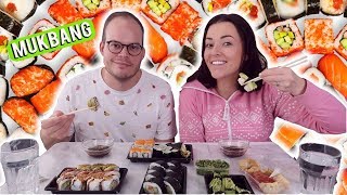 Sushi mukbang met foef ❤ september 2017  Beautygloss [upl. by Arualana]