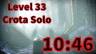 Lv33 Crotas End Solo in 1046 [upl. by Kellby]