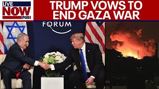 Trump vows end to Gaza war US will continue to support Israel  LiveNOW from FOX [upl. by Airretal]