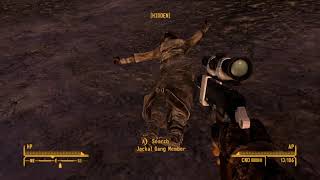 Fallout New Vegas 022 North from Nipton Prospectors Den Creatures [upl. by Childs194]