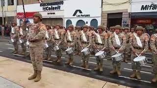 CONTRAPUNTO DE BANDAS ENTRE EL EJERCITO DEL PERU Y CHILE EN TACNA 2018 [upl. by Esorlatsyrc966]