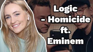 FIRST TIME Reaction To Logic  Homicide ft Eminem [upl. by Auqenaj25]