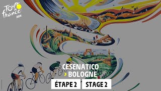 Stage 2  Cesenatico  Bologne TourdeFrance 2024 [upl. by Aiker]