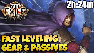 Fastest Leveling Setup  Penance Brand Trickster Twink Leveling  Path of Exile [upl. by Yduj]