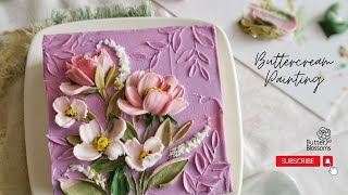 Buttercream Flowers Painting [upl. by Franni441]