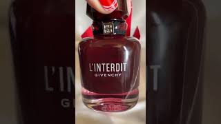 Givenchy L’interdit rouge eau de Parfum  perfume unboxing [upl. by Krystal]