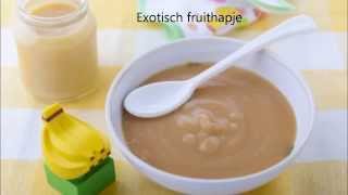 Baby recepten Exotisch fruithapje [upl. by Catha]