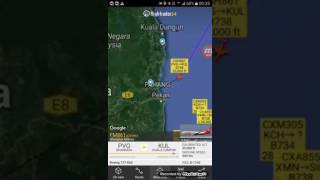 Flightradar24 gold edition with malaysia airspace lumpur control east KL ATC Center [upl. by Ayn622]