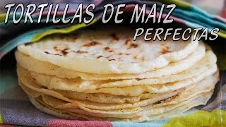 TORTILLAS MEXICANAS CASERAS  Video express  Con la masa en las manos [upl. by Ellenohs]