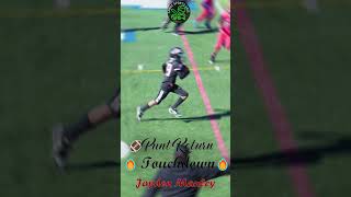 🏈🔥Punt Return Touchdown😱 Jayden Manley takes it to the house🔥 [upl. by Rich]