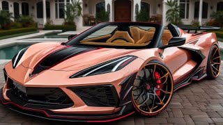 Insane Convertible C8 Corvette Designs Customization Ideas Car Paint and Chrome Wrap Colors Ai [upl. by Herrle51]