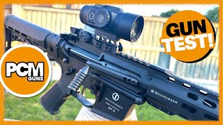 GUN TEST Schmeisser SP9 straightpull rifle [upl. by Llerdnek]