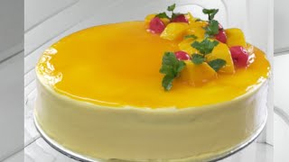 Mango Glaze Cake  Mango Gel Easy Recipe  Fruit Glaze  Mango Glaze  Mango glaze Recipe [upl. by Tuhn]