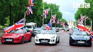 British made motors take over the Mall  Top Gear  BBC [upl. by Finzer906]