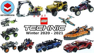 All Lego Technic 2021 Sets Winter 2020  2021  Lego Speed Build Review [upl. by Elazaro]