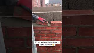 Funny Video TOP bricklayers make 850 POUNDS PER HOUR😳😍 funnyvideo funny top construction brick [upl. by Remmus]