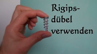 Rigips Dübel befestigen  Rigipsdübel Montage so einfach geht es [upl. by Nabla194]