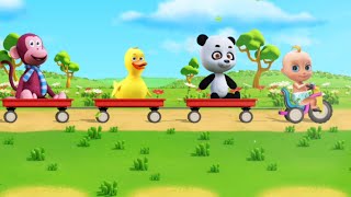 Humpty the Train ka Ek Chidiya Rani bandar bhai the l Humpty the train a Had a farm in Hindi viral [upl. by Filmore]