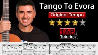 Tango To Evora by Loreena McKennitt  original Tempo  Tutorial  Sheet amp Tab  Hard Version [upl. by Ierdna]