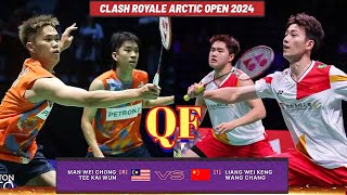 QF🇲🇾Man Wei ChongTee Kai Wun VS 🇨🇳Liang Wei KengWang Chang🔥 ArticOpen2024 [upl. by Arzed678]