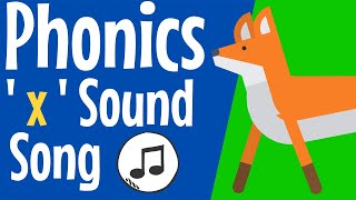 Phonics x Sound Song  x sound  the letter x  consonant x  x song  x  Phonics Resource [upl. by Cacilie]