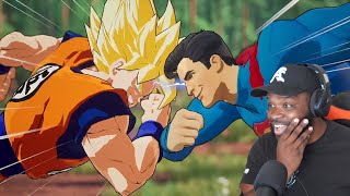 MANGA OR COMICS Goku Vs Superman Death Battle REACTION [upl. by Haas]