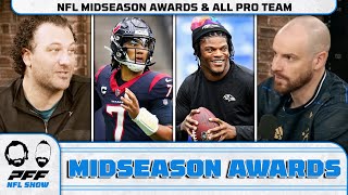 NFL Midseason Awards amp All Pro Team  PFF NFL Show [upl. by Anirahc]