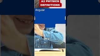 CAIE A2 Physics 9702 Definitions  Angular Displacement [upl. by Wash]