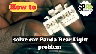 Fixing Fiat Panda Rear Light Bad Issue  How to solve car Panda Rear Light  car light problem solve [upl. by Kcub]