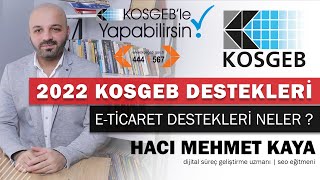 Kosgeb Desteği Nasıl Alınır  Kosgeb Destekleri ve Kosgeb ETicaret Destekleri Neler [upl. by Vashtia297]