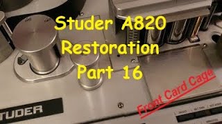 Studer A870 2quot Multitrack Restoration  Part 16 [upl. by Anitsrik993]