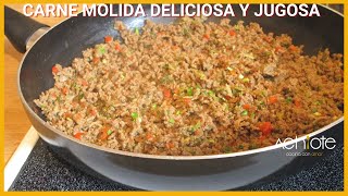 CARNE MOLIDA FÁCIL JUGOSA Y DELICIOSA  Prepara una deliciosa Carne Molida para acompañar todo [upl. by King]