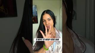 3 ways to wrap your hair part 1 hair hairwrap haircare [upl. by Carmita]