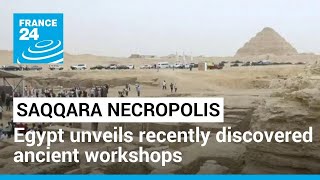 Tombs in Saqqara necropolis Egypt unveils recently discovered ancient workshops • FRANCE 24 [upl. by Assilrac]