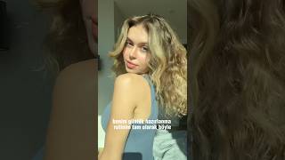 Duş sonrası birlikte hazırlanalım aftershower dailyroutine curlyhair grwm shorts [upl. by Chrisoula]