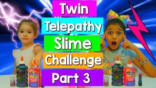 Twin Telepathy Slime Challenge Part 3 [upl. by Boone727]