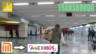 Transbordo en La Raza del Metro a Mexibús [upl. by Aneeh349]