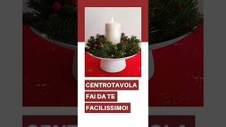 Centrotavola natalizio fai da te natale zeumadesign shorts [upl. by Ikceb]