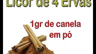 Licor de 4 Ervas Four Herbs  Caseiro [upl. by Sumer]